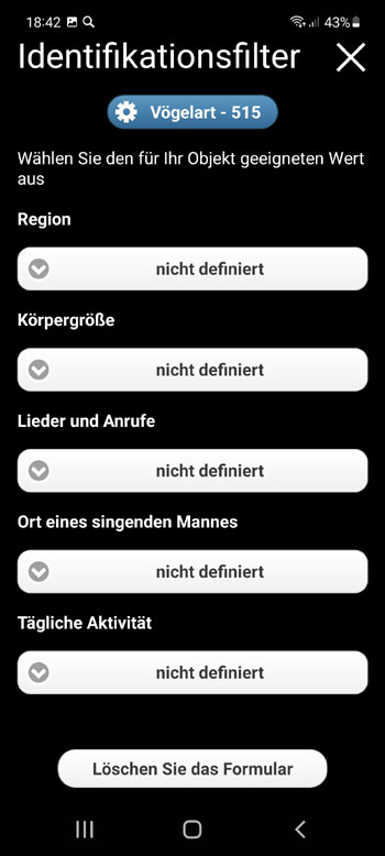 Mobile FeldidentifikationfГјhrer EuropГ¤ische VГ¶gellieder PRO: Lieder, Anrufe und Stimmen - Identifikationsfiltersieb