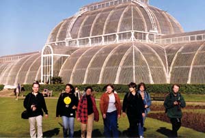Our group in the Kew Botanical Gardens