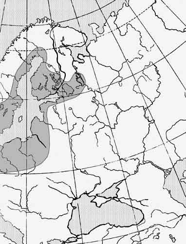 Минога речная — Lampetra fluviatilis: карта ареала (область распространения)