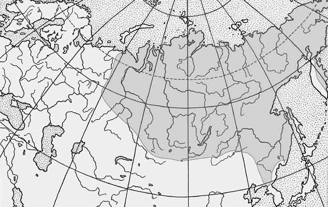 Хариус сибирский — Thymallus arcticus: карта ареала (область распространения)