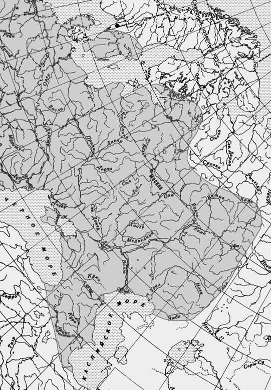Щиповка обыкновенная — Cobitis taenia: карта ареала (область распространения)