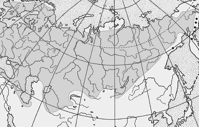 Щука обыкновенная — Esox lucius: карта ареала (область распространения)