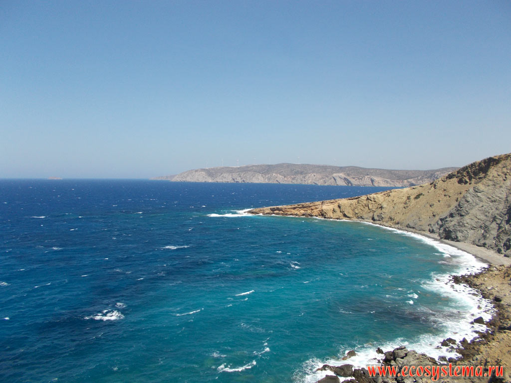 Мысы и заливы Критского (Эгейского) моря на западном побережье острова Родос