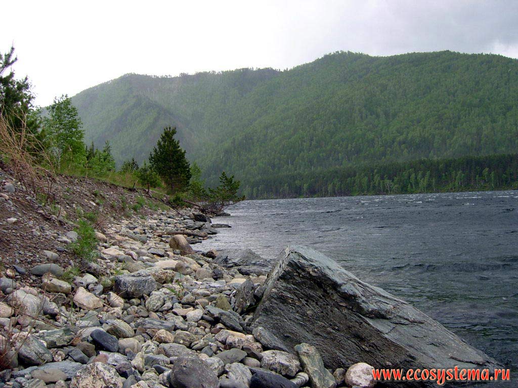 Yenisei river below Saiano-Shushenskaya dam.