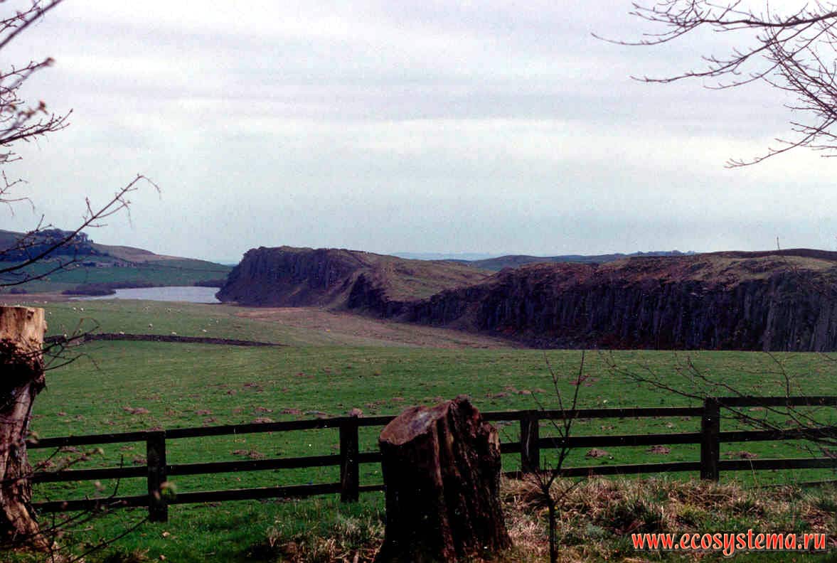 England and Scotland border. Publius Aelius Hadrianus Wall