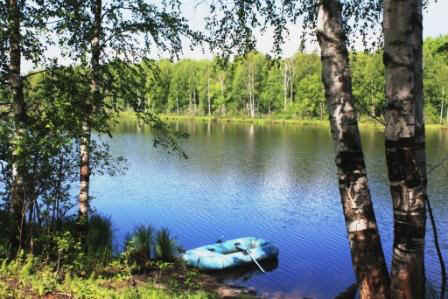 Старичное озеро Домовитое в левобережной пойме Унжи