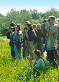 Экологическое образование в природе: полевые занятия школьников по орнитологии