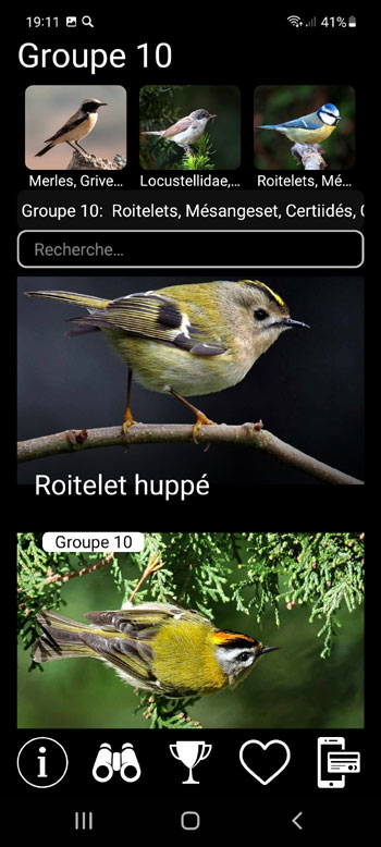 Application Mobile Oiseaux d'Europe Guide PRO: dГ©terminateur de terrain, photos et voix - criblage systГ©matique, rГ©gional et Г©cologique des groupes