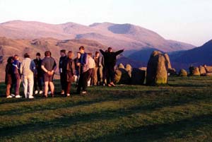 Ancient dolmens (megalithic structures) near Blencathra Field Centre