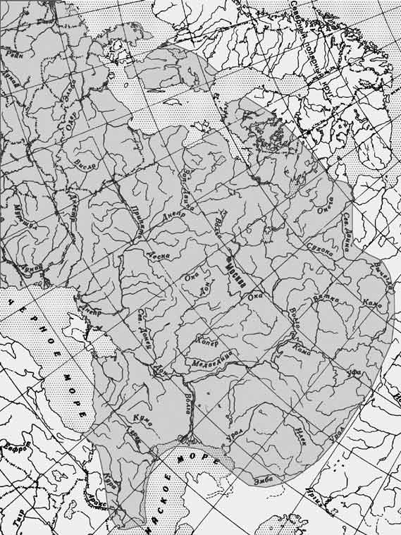 Густера — Blicca bjoerkna: карта ареала (область распространения)