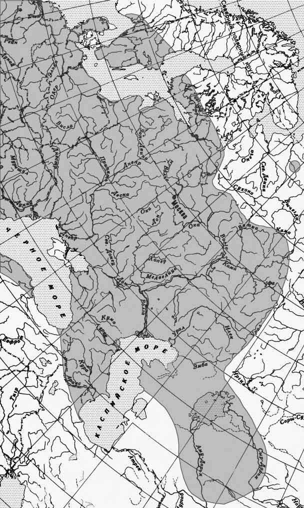 Краснопёрка — Scardinius erythrophthalmus: карта ареала (область распространения)