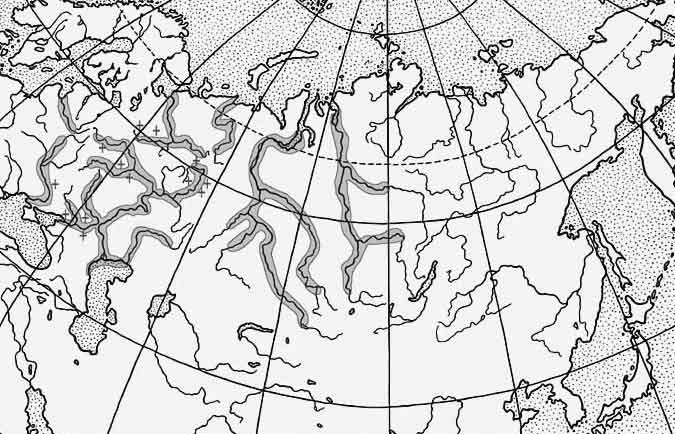Стерлядь — Acipenser ruthenus: карта ареала (область распространения)
