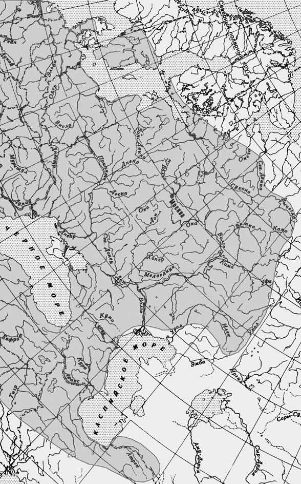 Голавль — Leuciscus cephalus: карта ареала (область распространения)