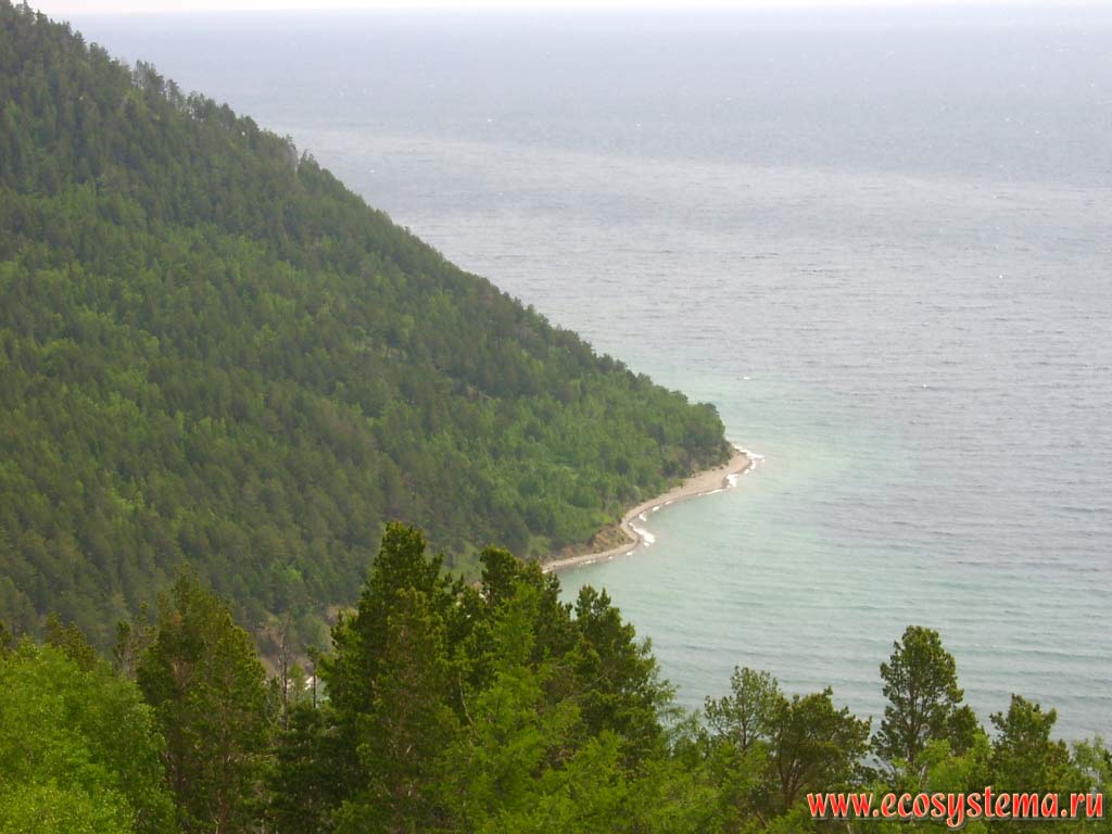 Baikal Lake shore near Listvennichniy (Larch) cape